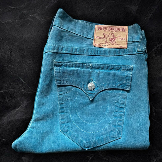 True Religion “Blue Overdye” Ricky Jeans