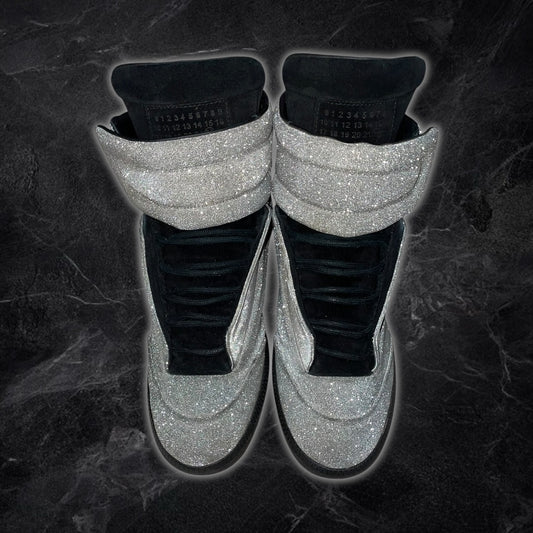 2016 Maison Margiela Future “Glitter” High Tops (Silver)