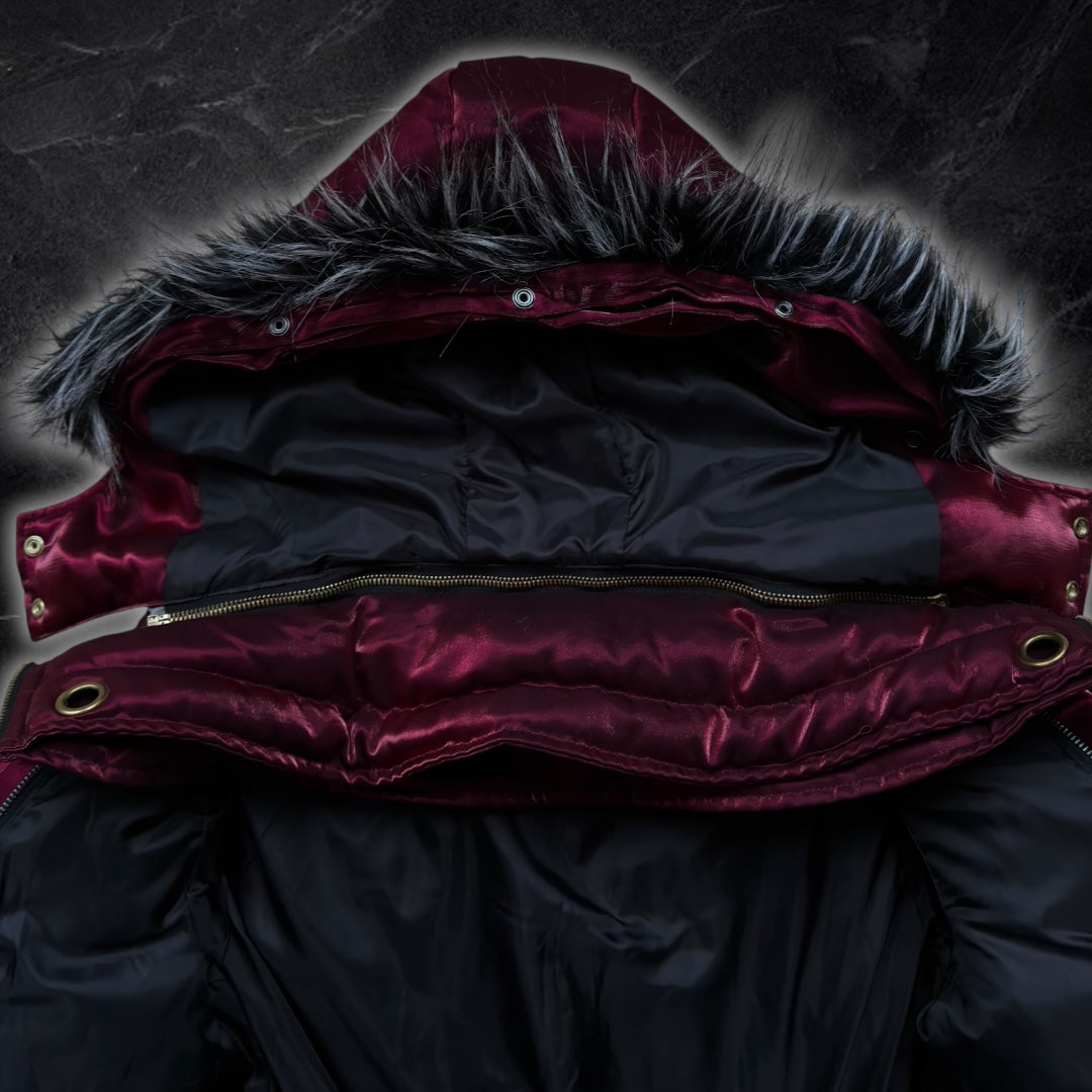 Midas “God Of Midas” Japanese fur puffer jacket (red)