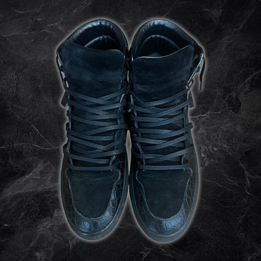 Balenciaga “Croc” Black High Tops