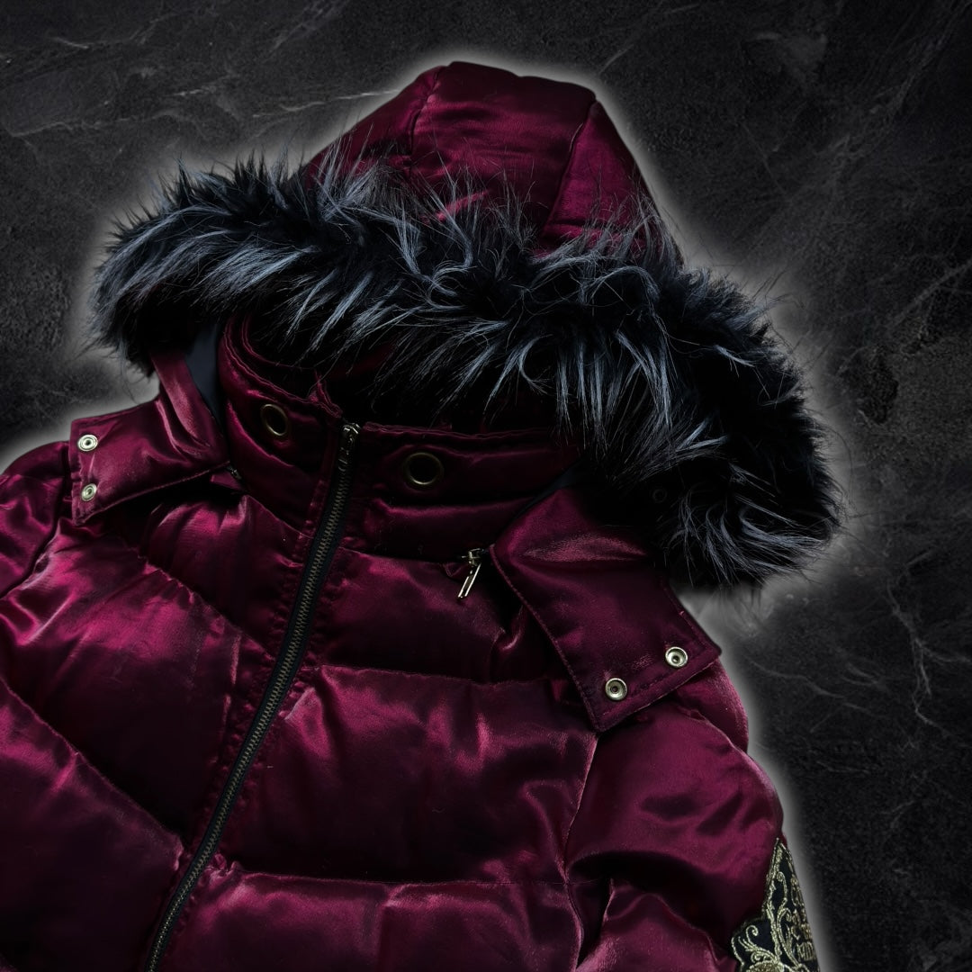 Midas “God Of Midas” Japanese fur puffer jacket (red)